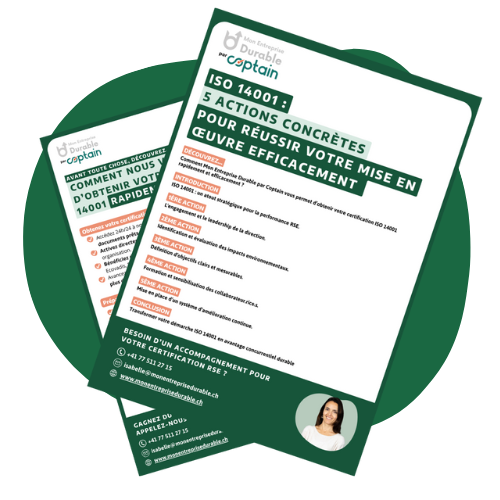Visuel rond - ISO14001 5 actions