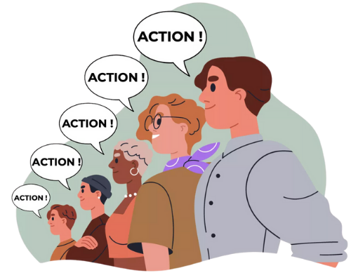 Illustration d’une taskforce RSE, une équipe mobilisée pour accompagner les entreprises dans l’action durable