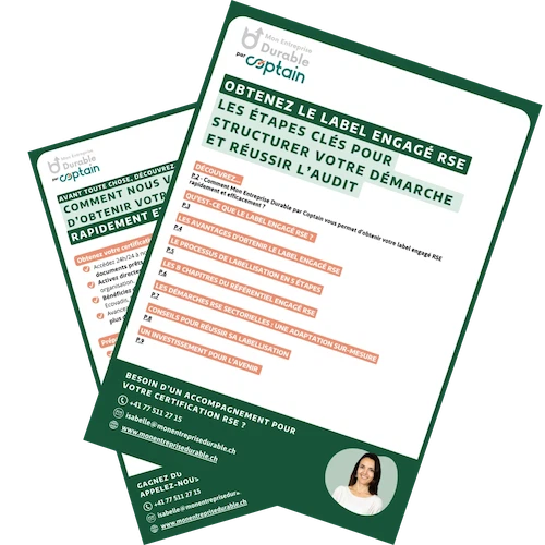 Abbildung aus dem Coptain-Leitfaden „Erhalten Sie das CSR-Label ‚Engagé RSE‘: Die wichtigsten Schritte zur Strukturierung Ihres Vorgehens und zum erfolgreichen Bestehen des Audits“